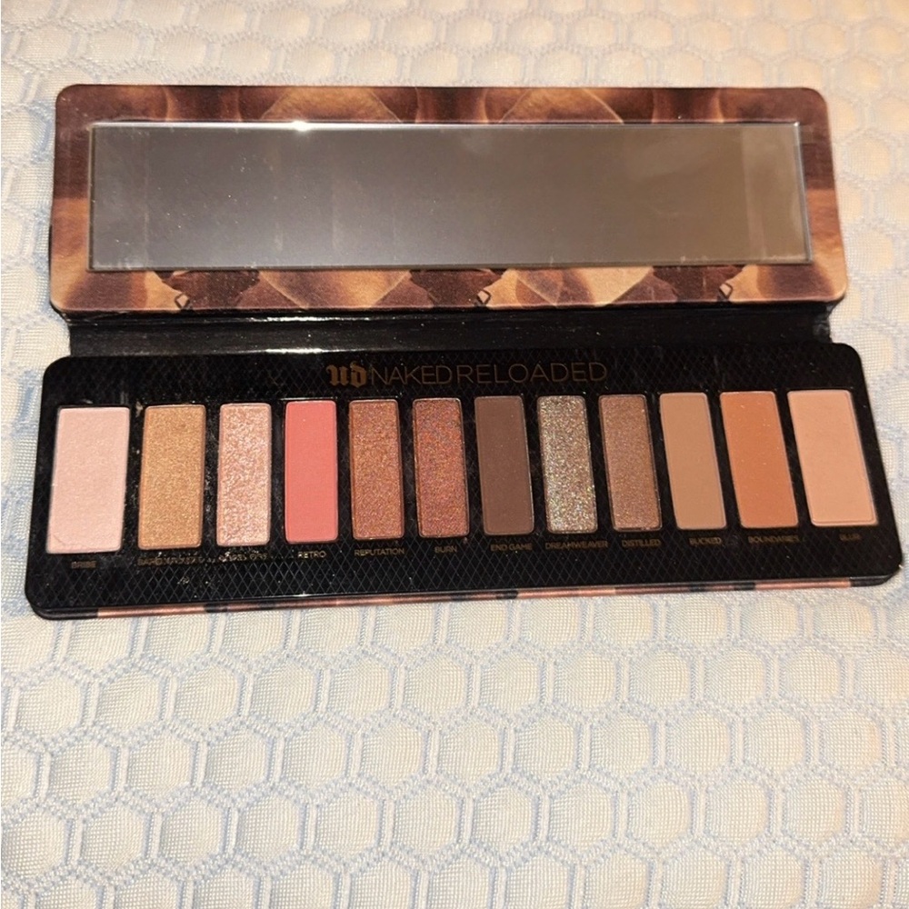 Naked Cosmetics Eyeshadow Palette with Pink, Brown, and Gold Shades